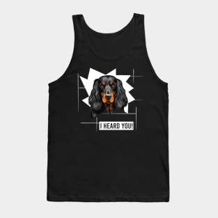 Funny Gordon Setter Dog Owner Humor Tank Top